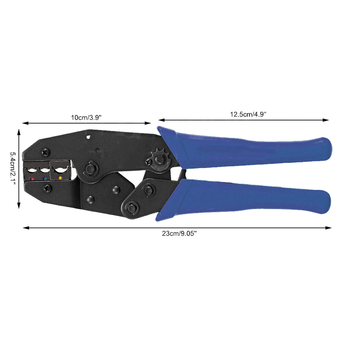 Ratcheting Wire Terminal Crimping Tool for Insulated Cable Connections