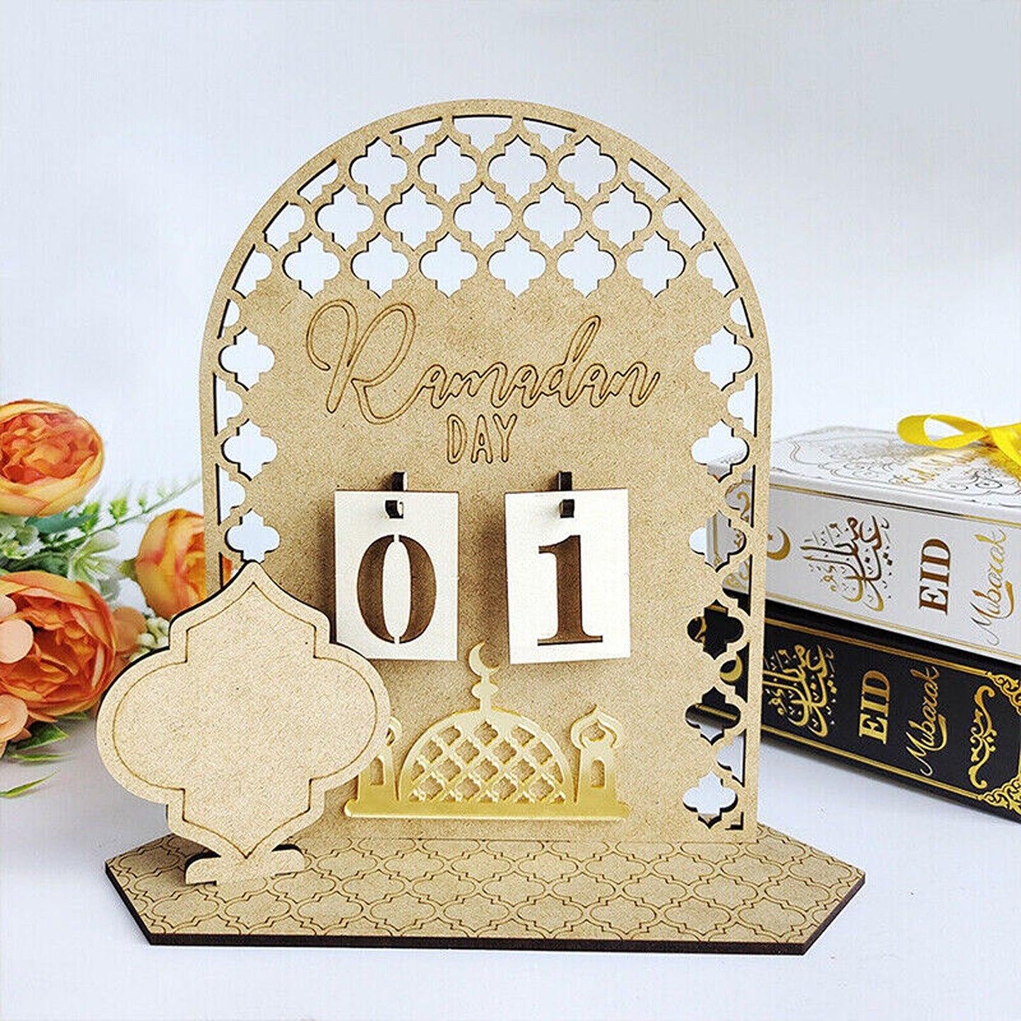 DIY Wooden Countdown Calendar for Eid Ramadan Party