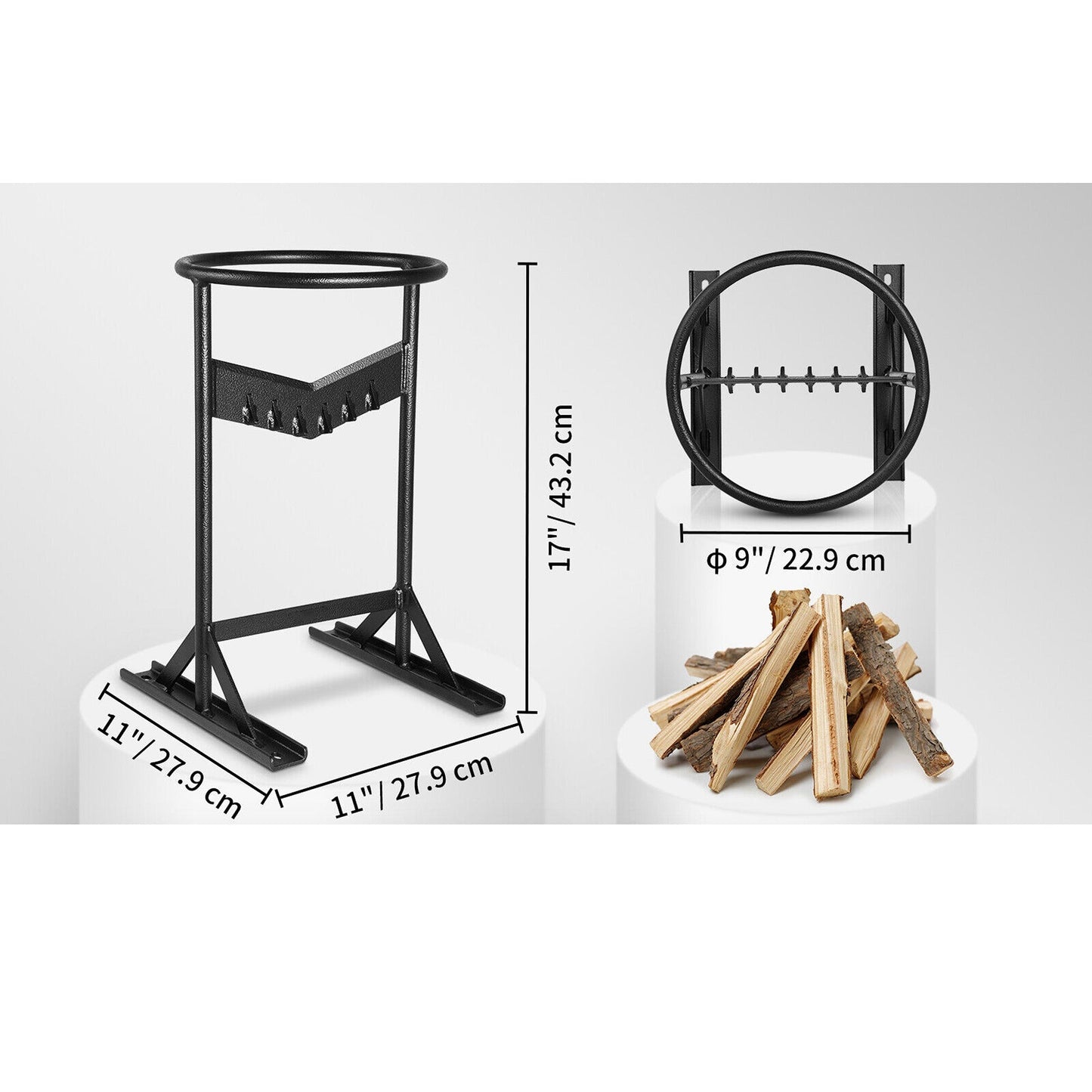 Manual Heavy Duty Firewood Splitter V-Shaped Log Wood Cutter