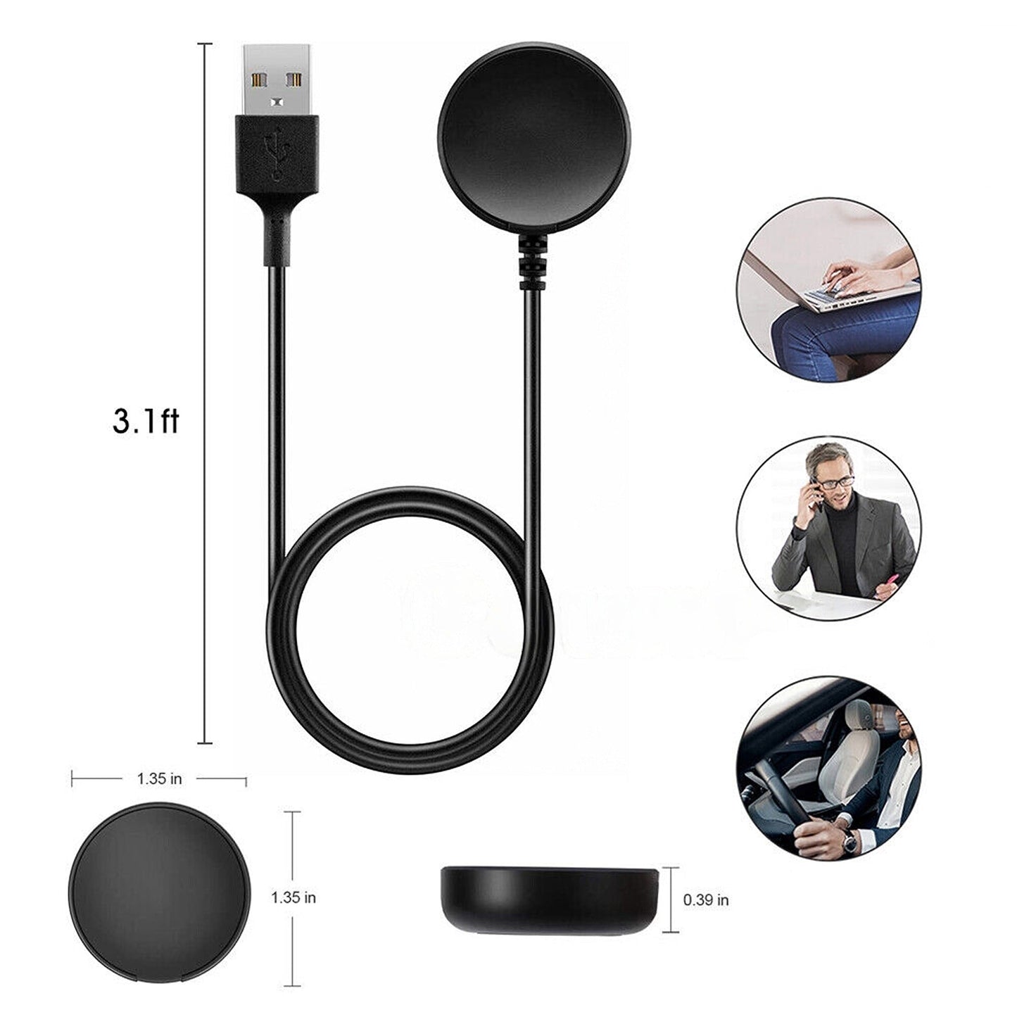 Samsung Galaxy Watch Active USB Charging Dock Cradle