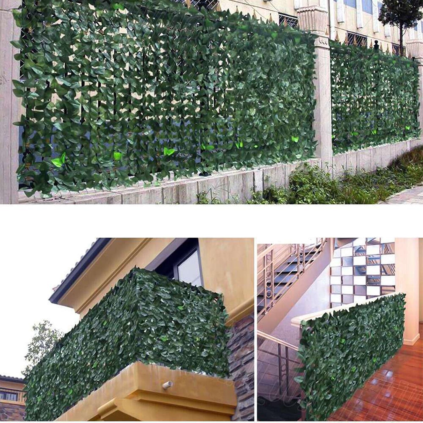 Vertical Garden Artificial Plant Wall Panels Ivy Leaf Hedge Mat for Foliage