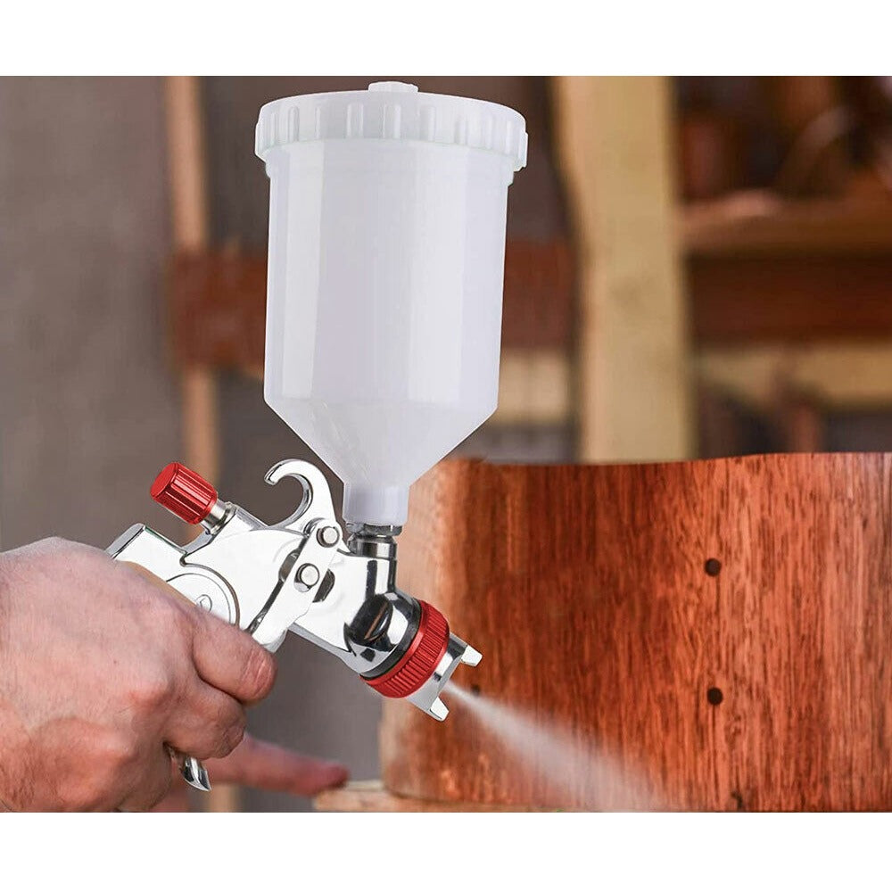 HVLP Spray Paint Gun Kit Gravity Feed Air with 3 Tips