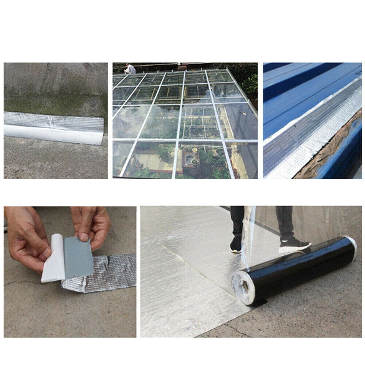 Strong Adhesive Aluminium Foil Tape Waterproof Sealing for Duct Repairs