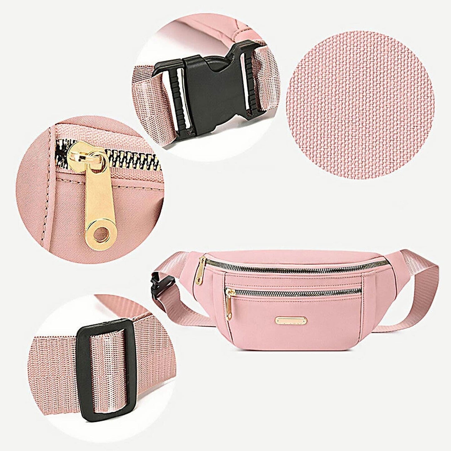 Holiday Travel Money Belt Pouch Unisex Waist Bum Bag Fanny Pack