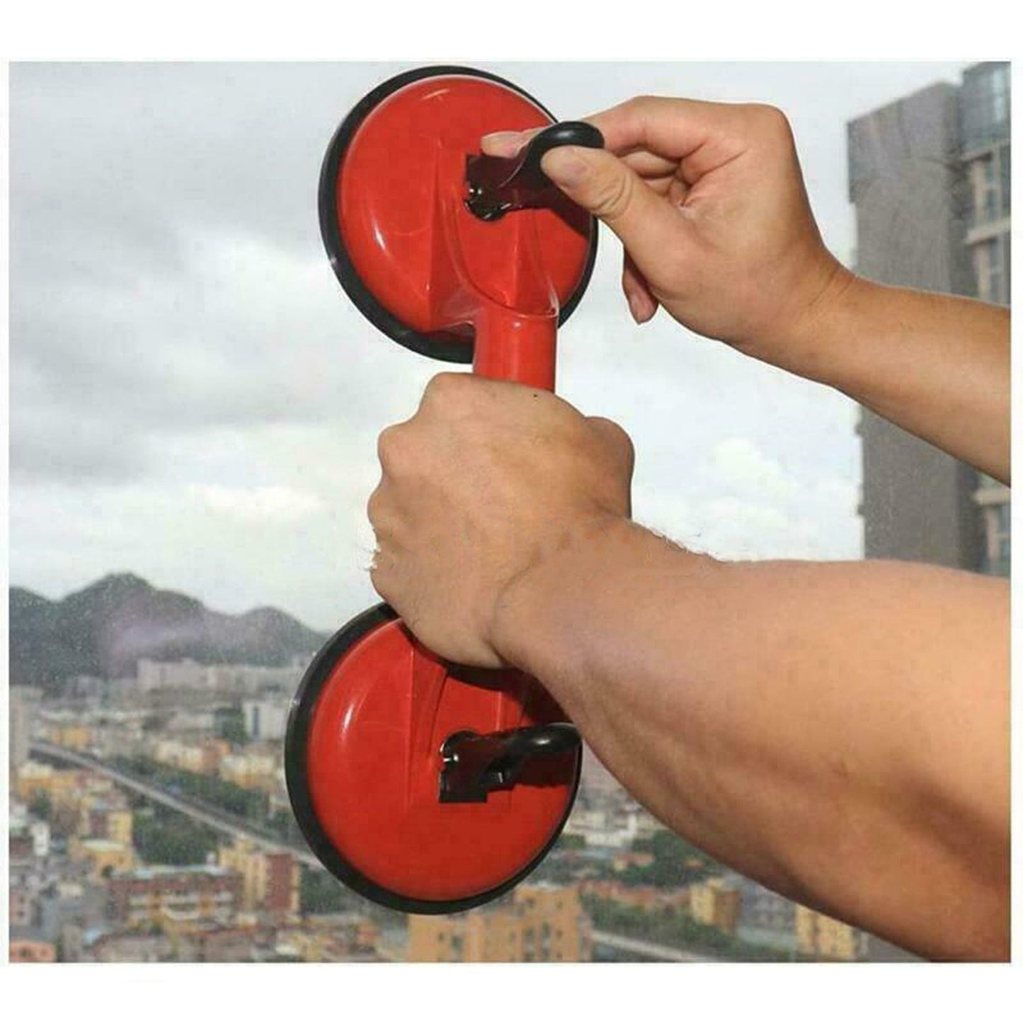 Heavy-Duty Double Locking Suction Cup for Tile and Glass 100kg