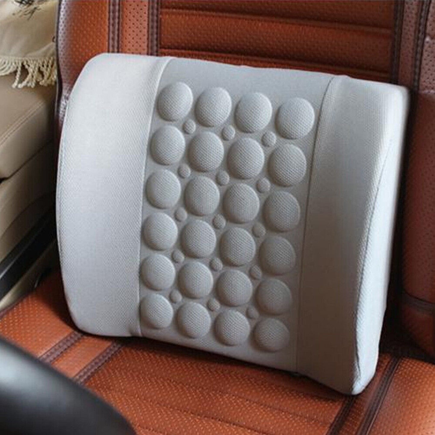 Lumbar Back Support Car Seat Massage Cushion Back Pillow