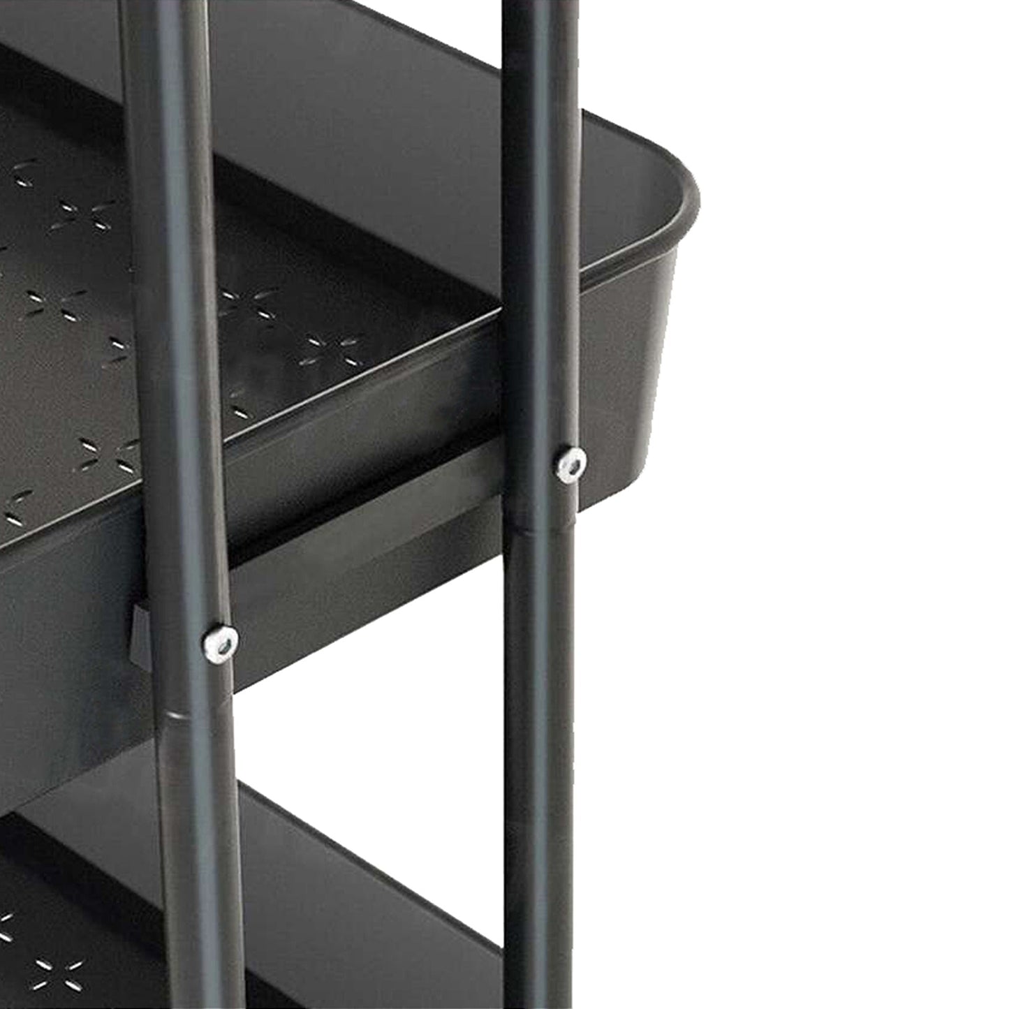 3-Tier Fruit and Vegetable Kitchen Trolley with Storage Baskets