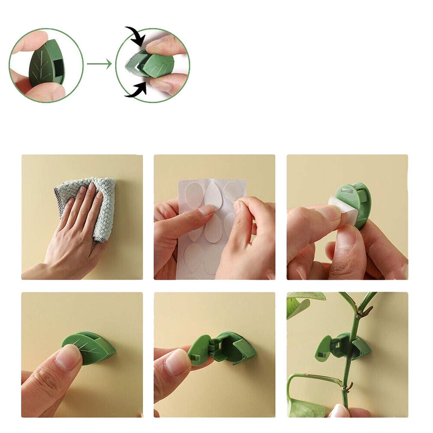 Invisible Plant Climbing Wall Clips Vine Fixt Pothos Rattan Sticky Hook Wire