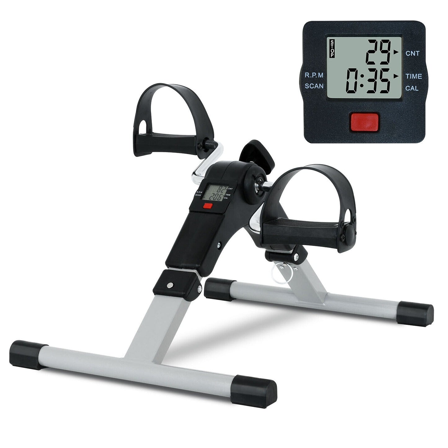 Fitness Pedal Exerciser Mini Cycle for Home Gym with LCD Display