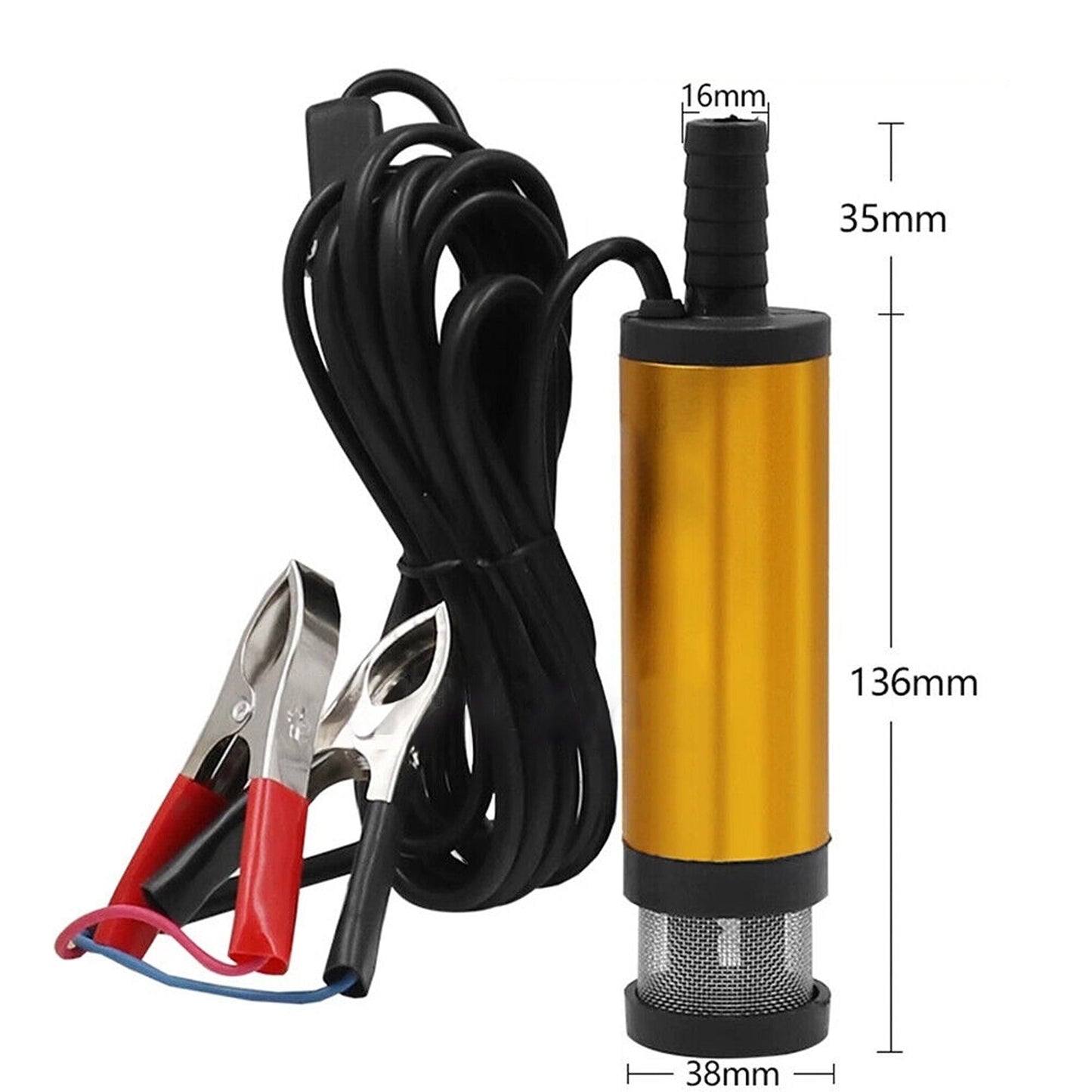 Submersible Diesel Fuel Water Oil Transfer Pump Auto Electric for Camping Truck