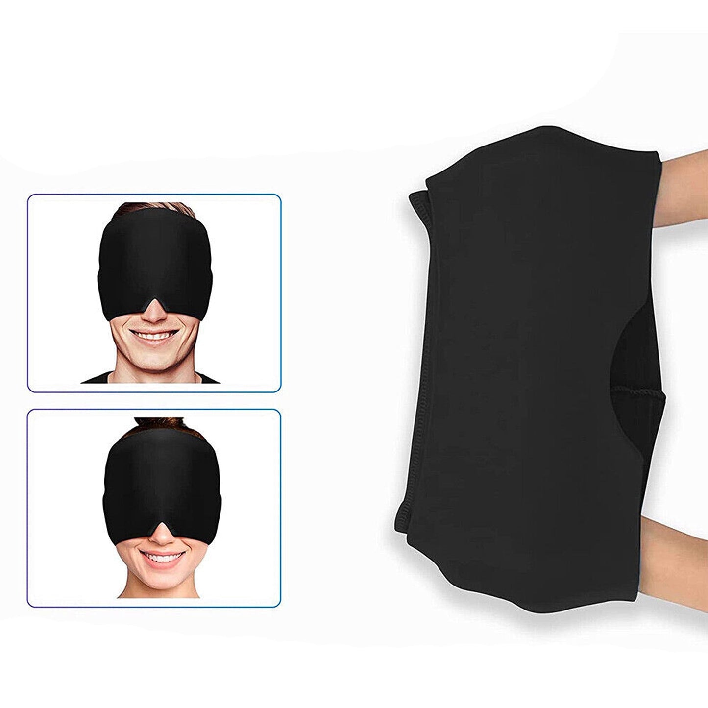 Therapy Cap for Migraines Reusable Hot and Cold Eye Mask