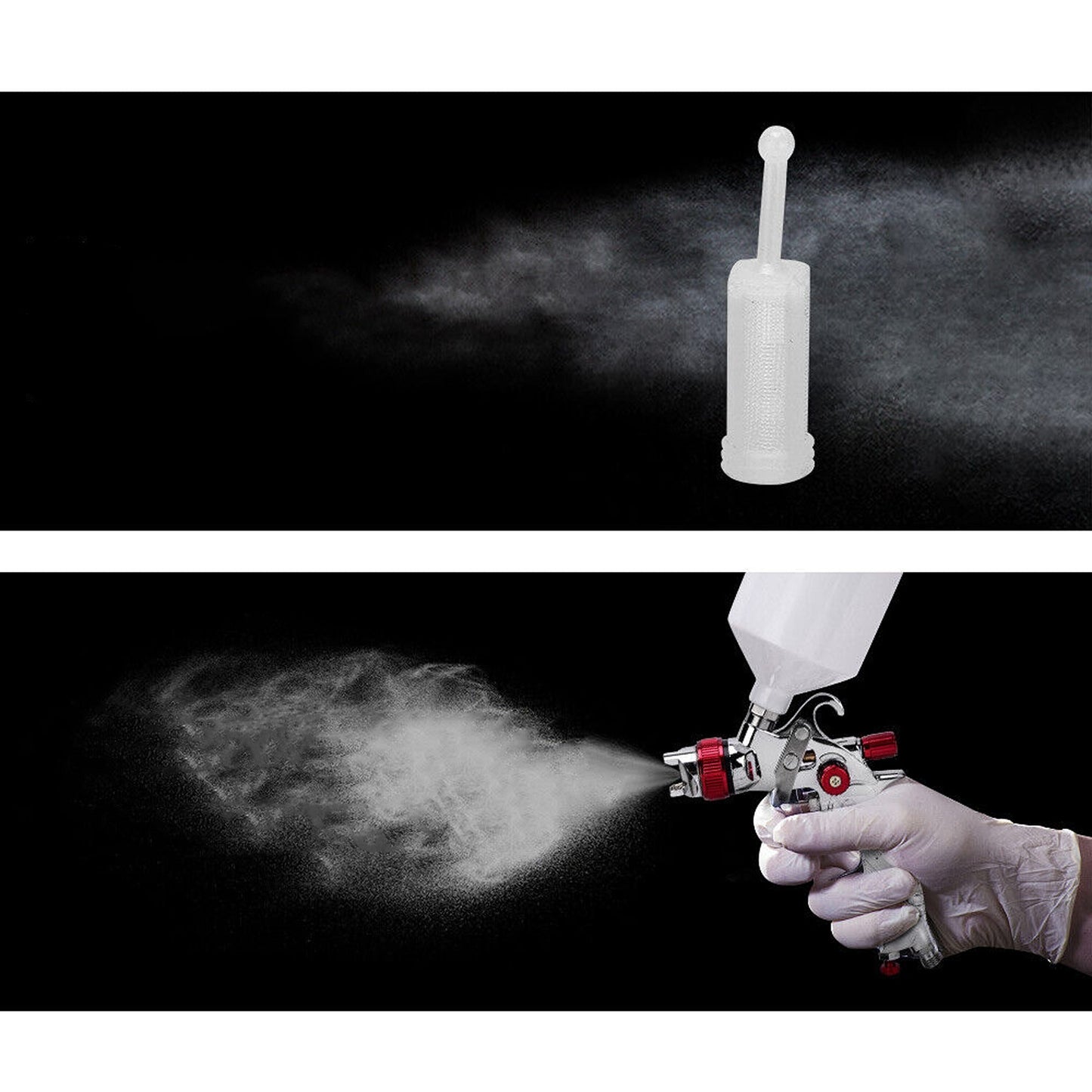 Gravity Feed HVLP Spray Gun with 3 Nozzles for Auto Painting