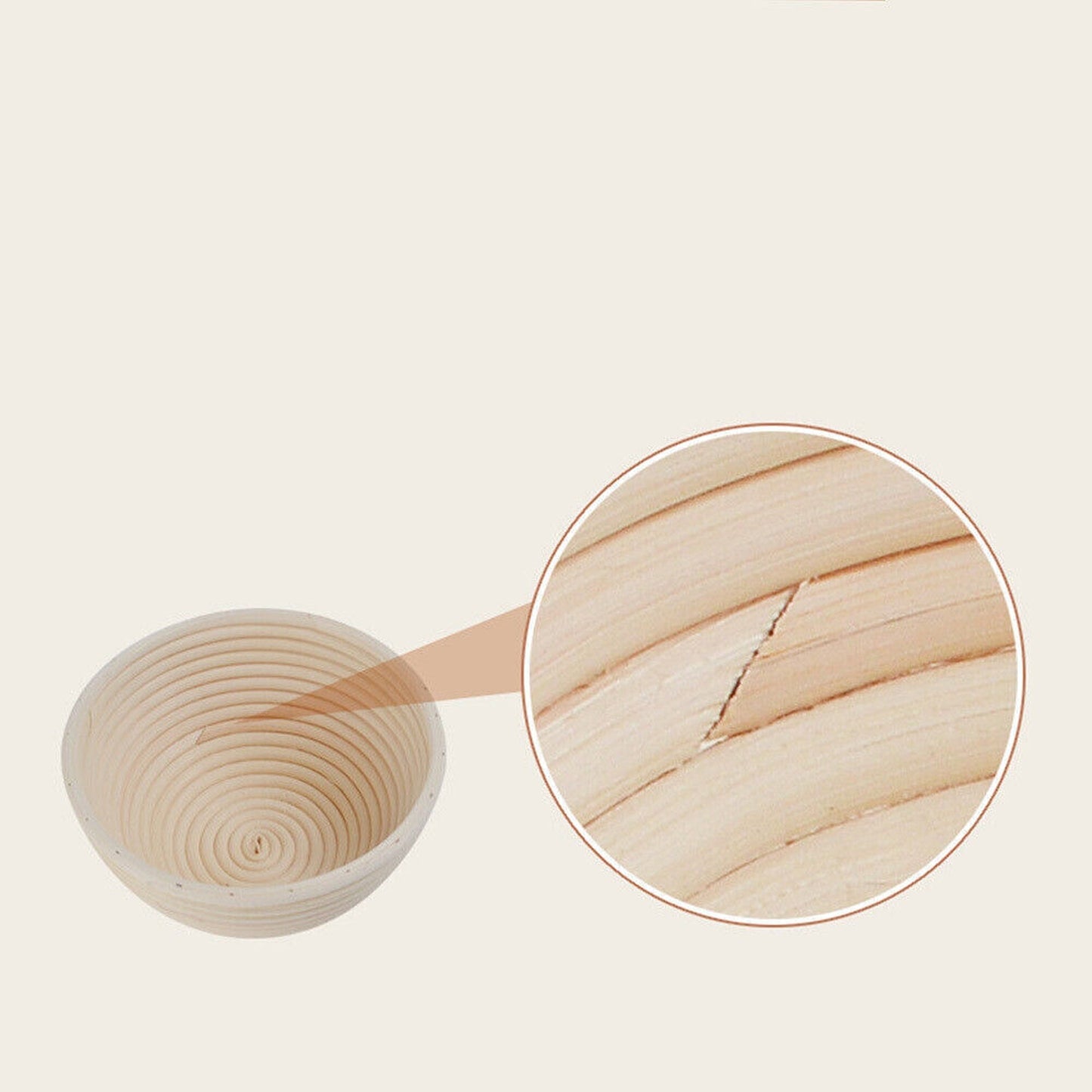 Professional Baker Dough Rising Basket Rattan 20cm