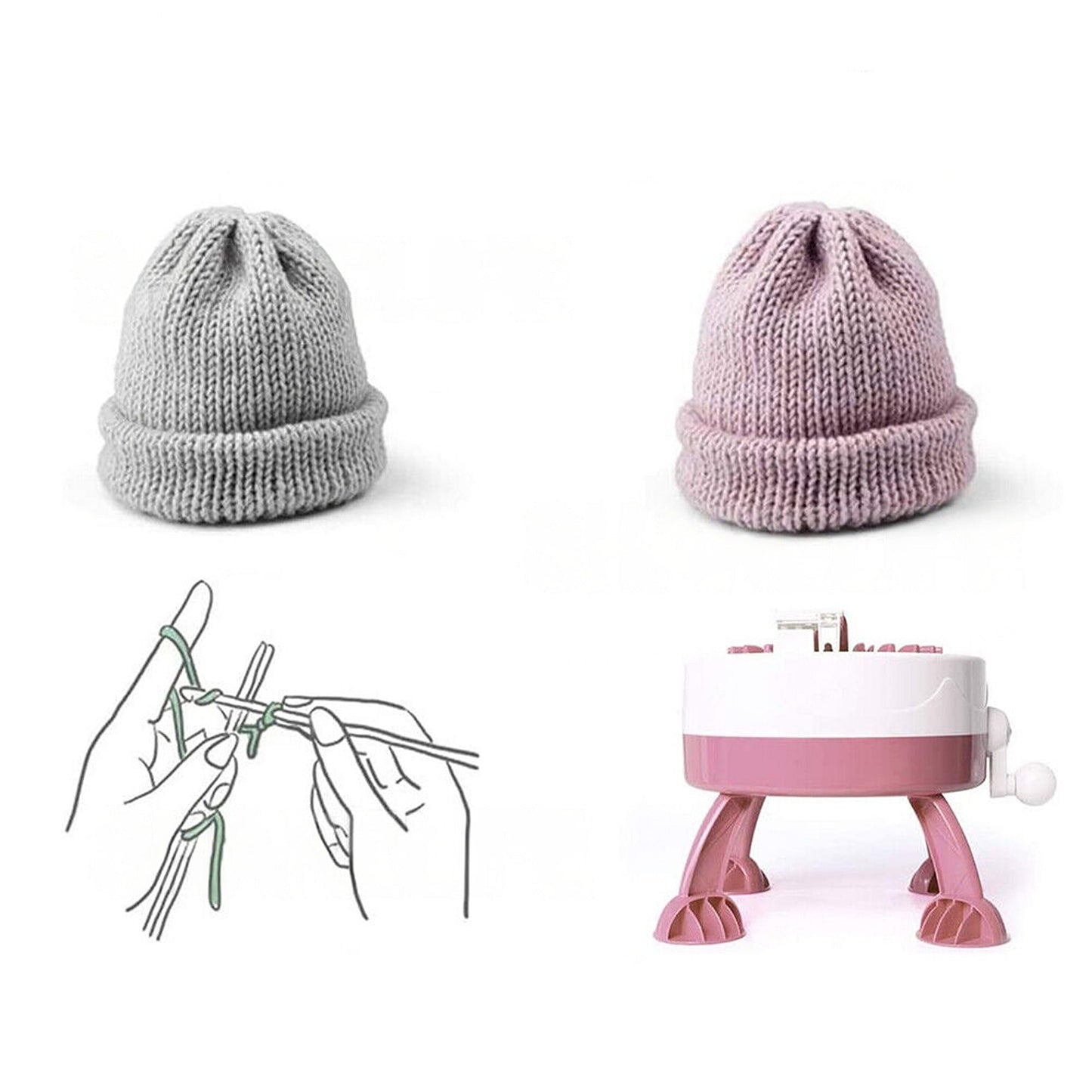Children Smart Knitting Loom Machine Set DIY Kit for Socks and Hats
