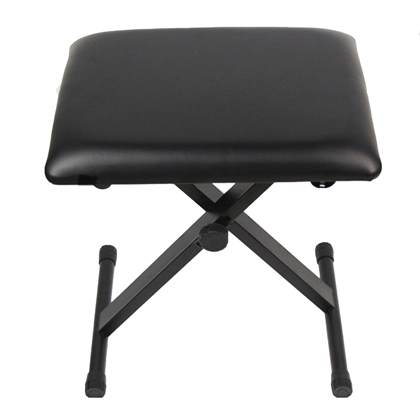 Black 3-Way Adjustable Piano Stool Folding Keyboard Seat Bench