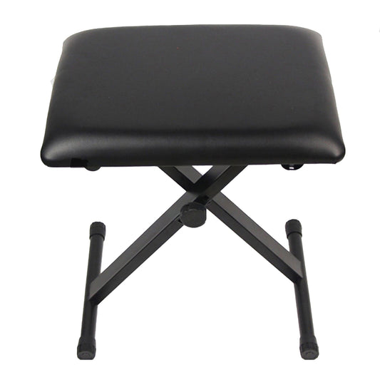 Black 3-Way Adjustable Piano Stool Folding Keyboard Seat Bench