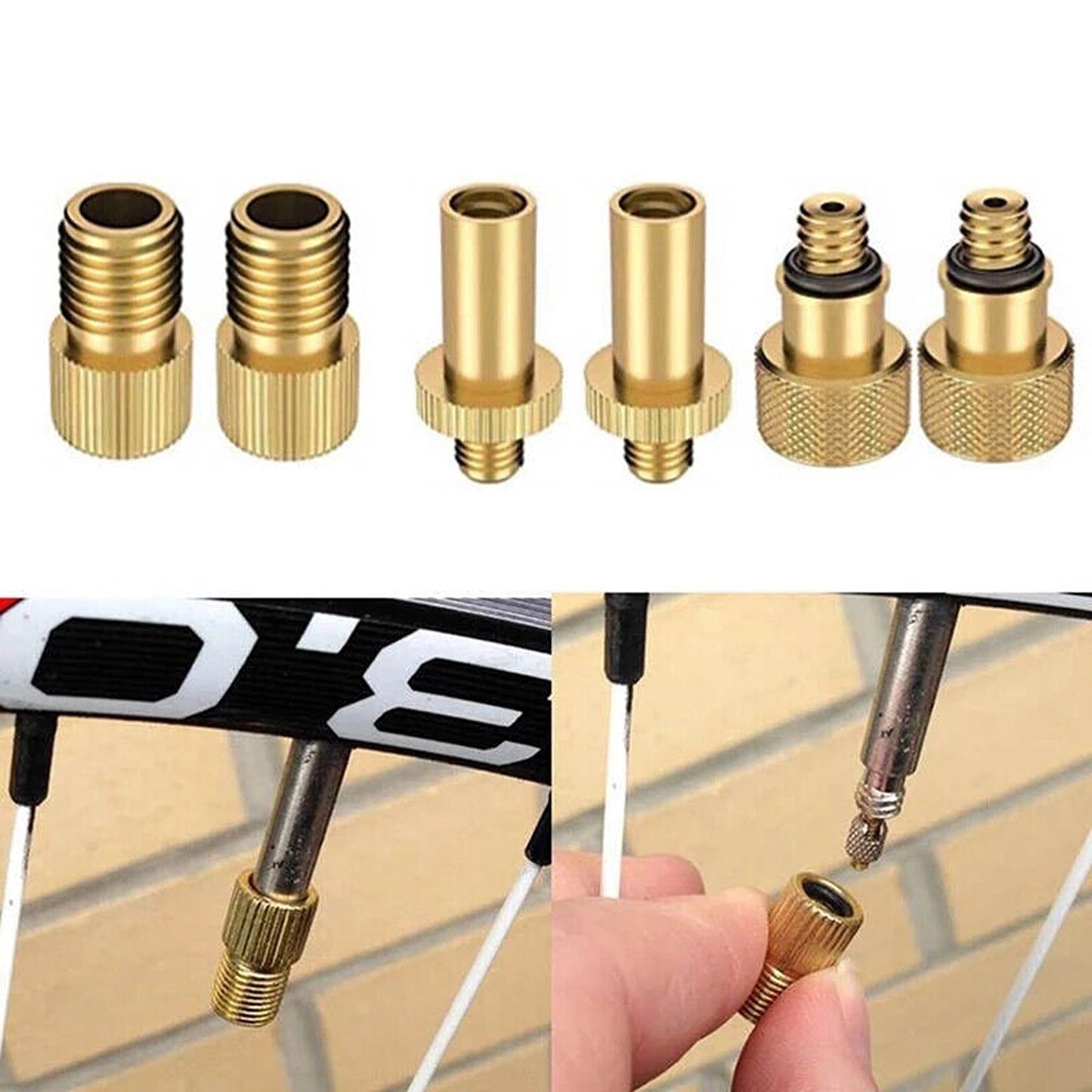 26pcs Bicycle Air Pump Adapter Set with Presta and Schrader Valve Needles