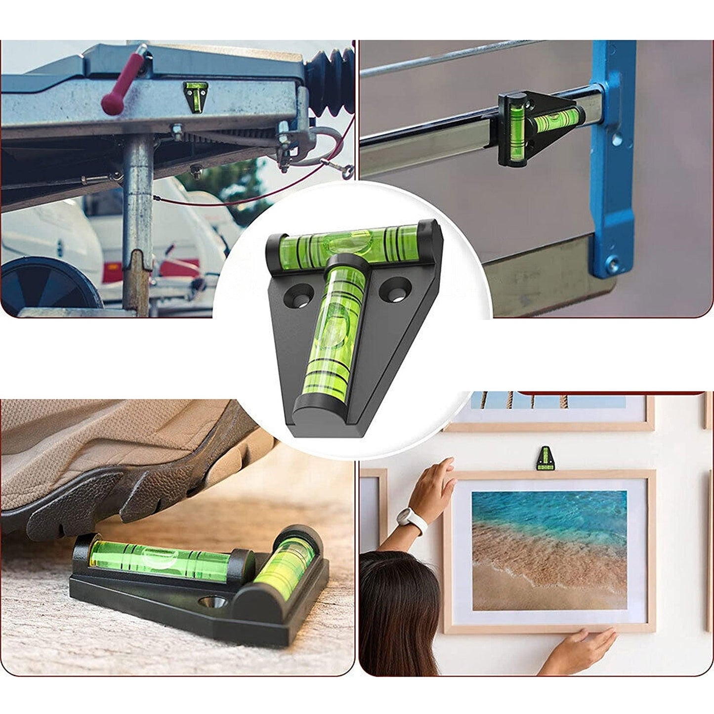 6ps T-Type Spirit Bubble Level for RV Caravan and Trailer