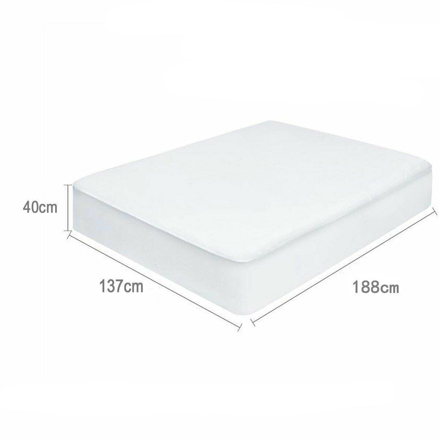 All Size Waterproof Mattress Protector Fully Fitted Terry Cotton Cover