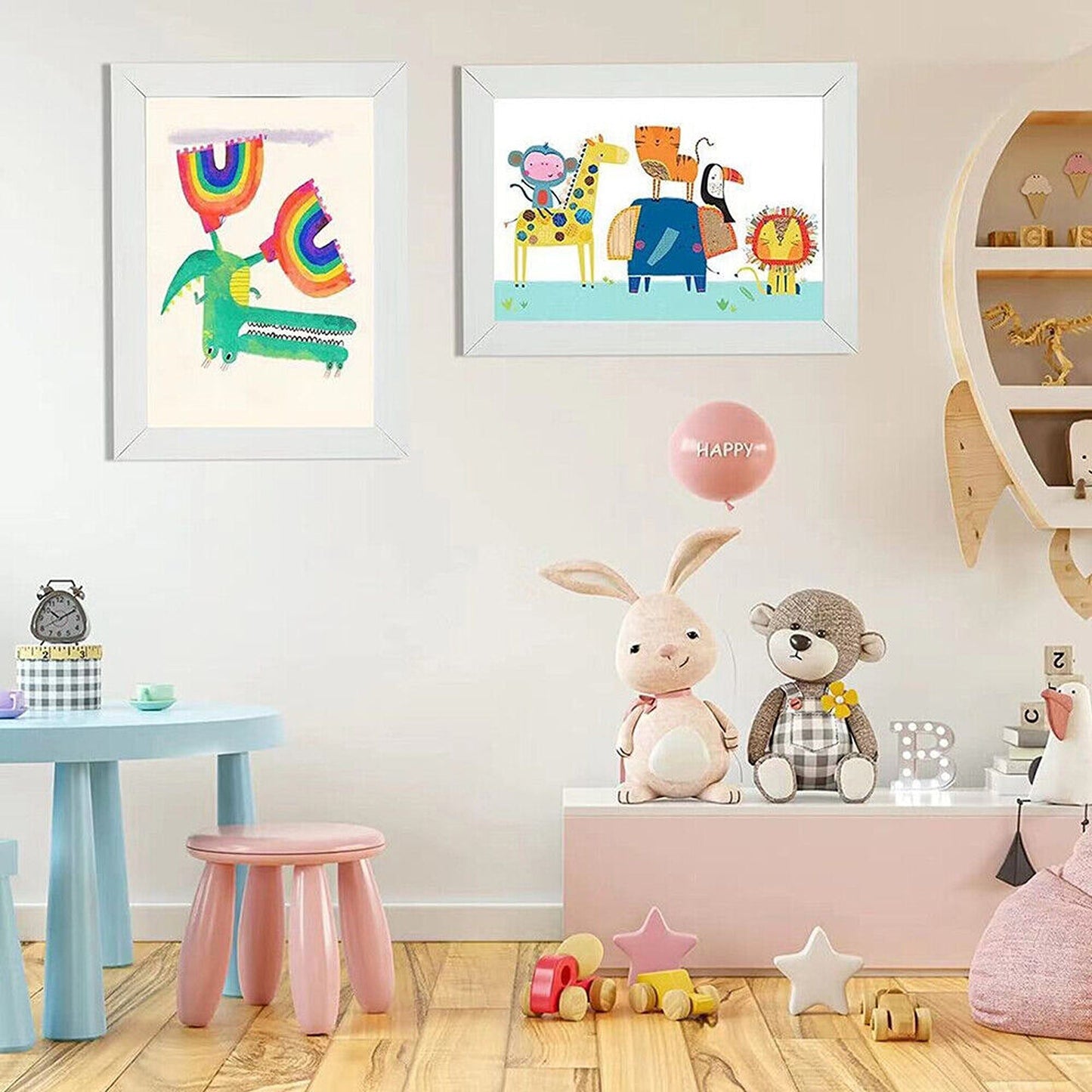 Wooden Picture Frame for Displaying Up to 150 Artworks