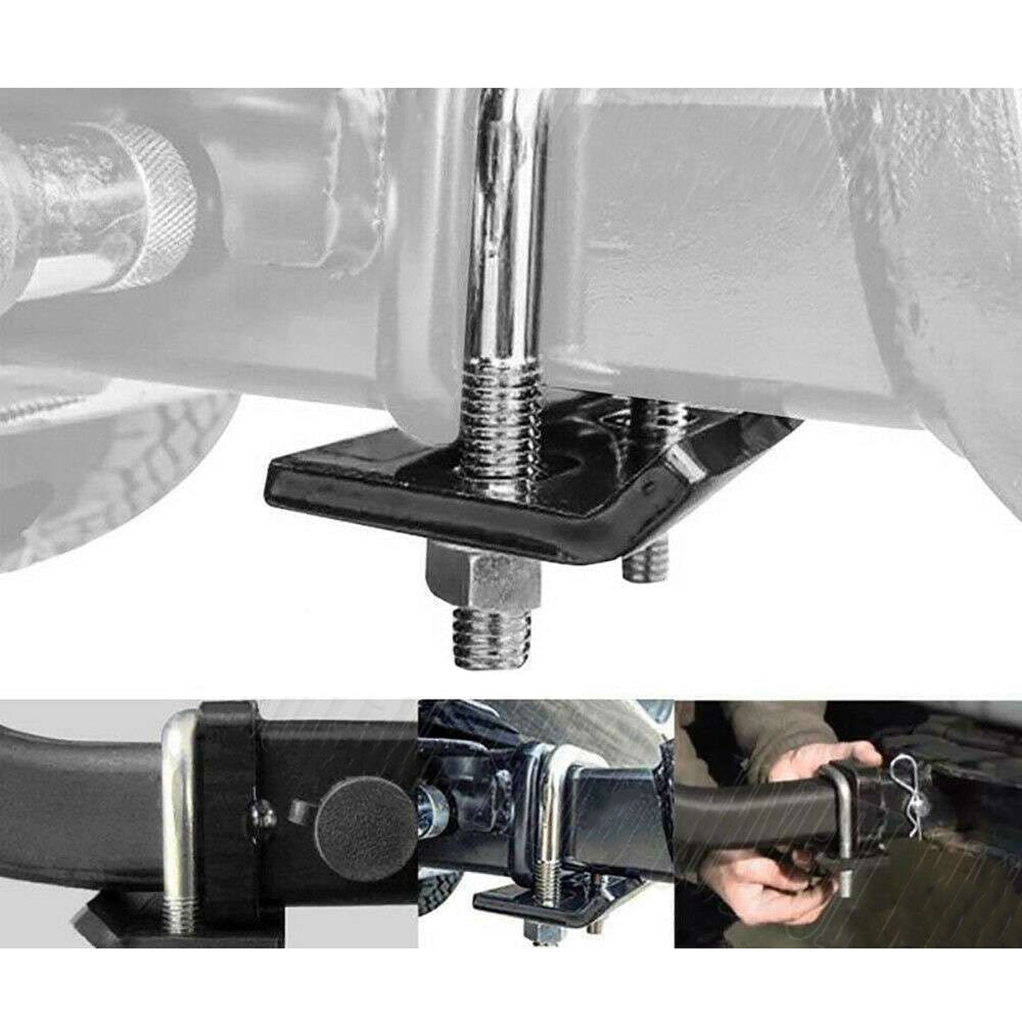 Hitch Tongue Anti-Rattle Stabilizer for Trailer Tow Bar Clamps