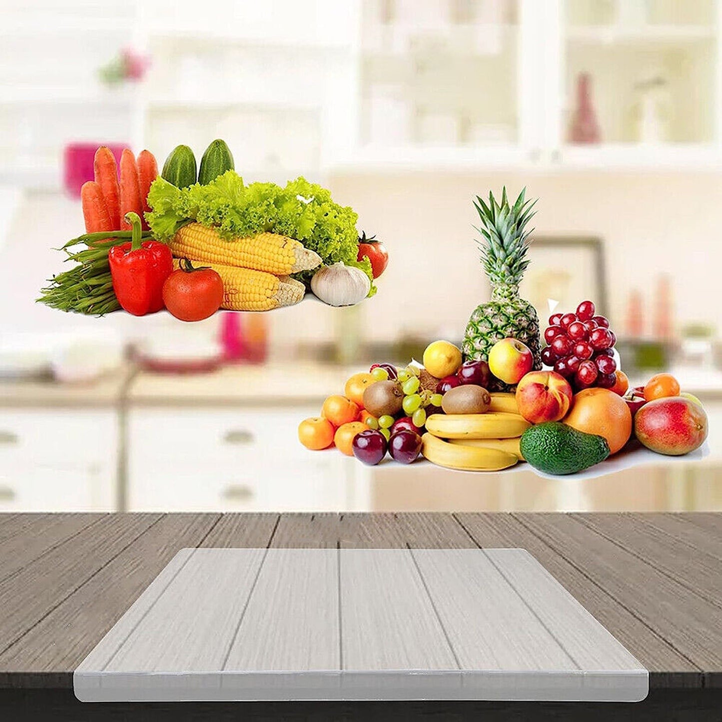 Kitchen Chopping Board in Clear Acrylic - Counter Top