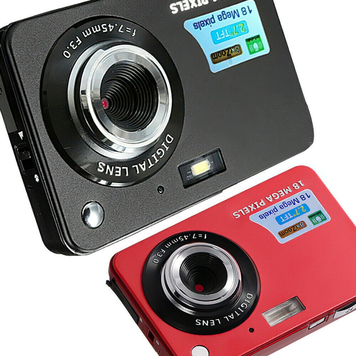 Digital Vlogging Camera with 2.7in TFT LCD Screen 18MP 8x Zoom