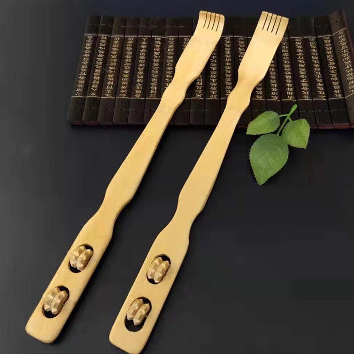 2pcs Bamboo Body Massage Back Scratcher Long Reach