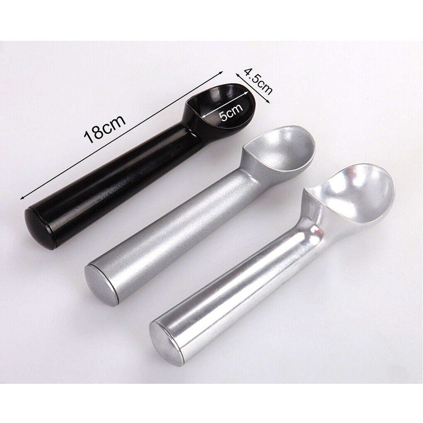 Professional Non-Stick Ice Cream Scoop Polished Aluminium Anti-Freeze
