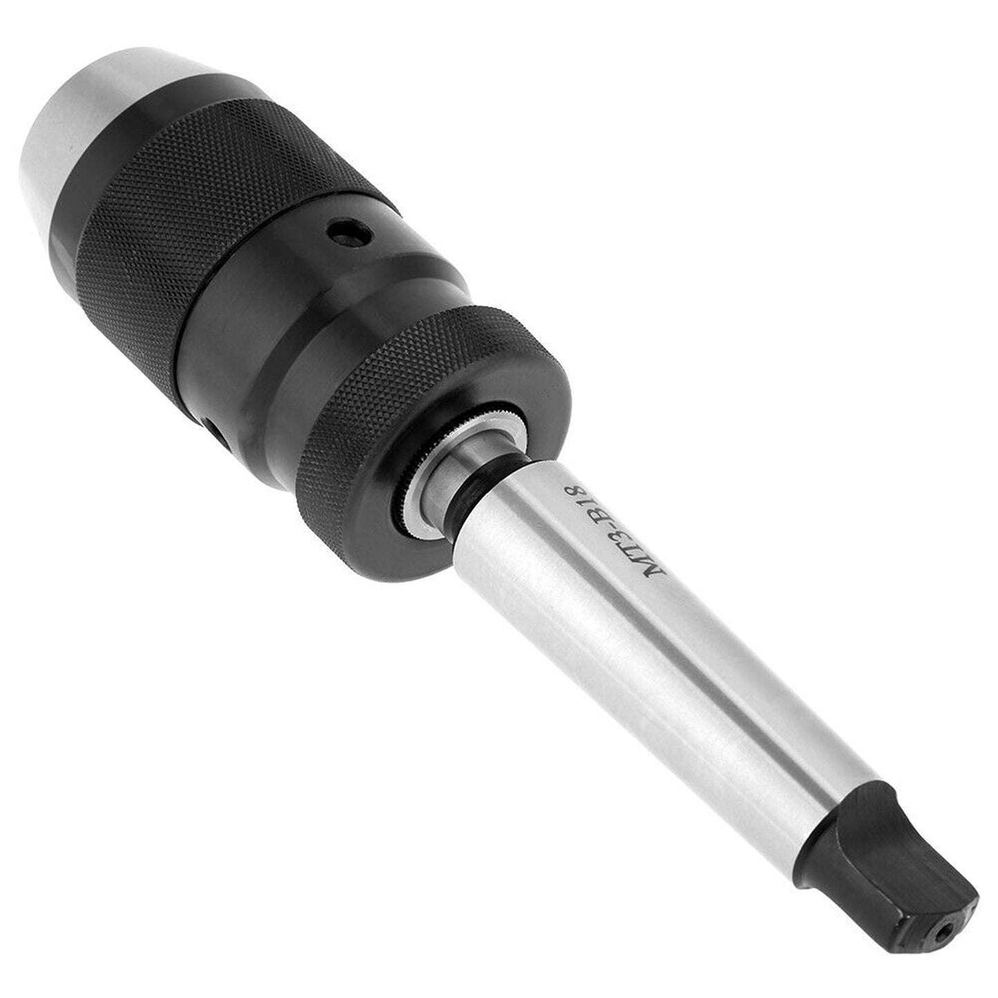 Keyless Lathe Drill Chuck with Self-Tighten Feature MT3-B18 Taper Arbor