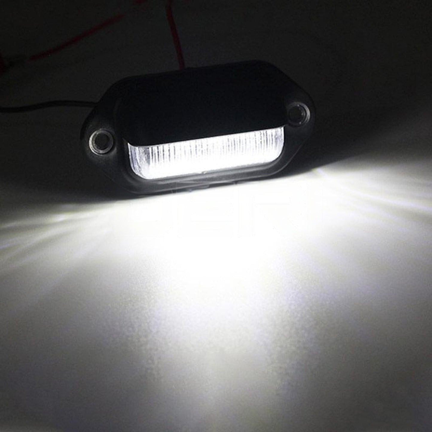 2pcs 12V 24V LED License Number Plate Light for Truck Trailer Car
