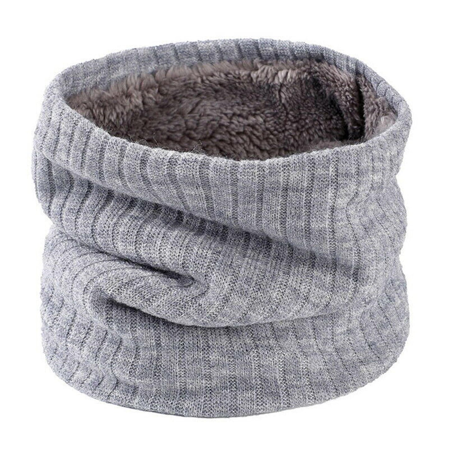 Thermal Warm Knitted Winter Scarf for Men and Women Thicken Chunky Tube