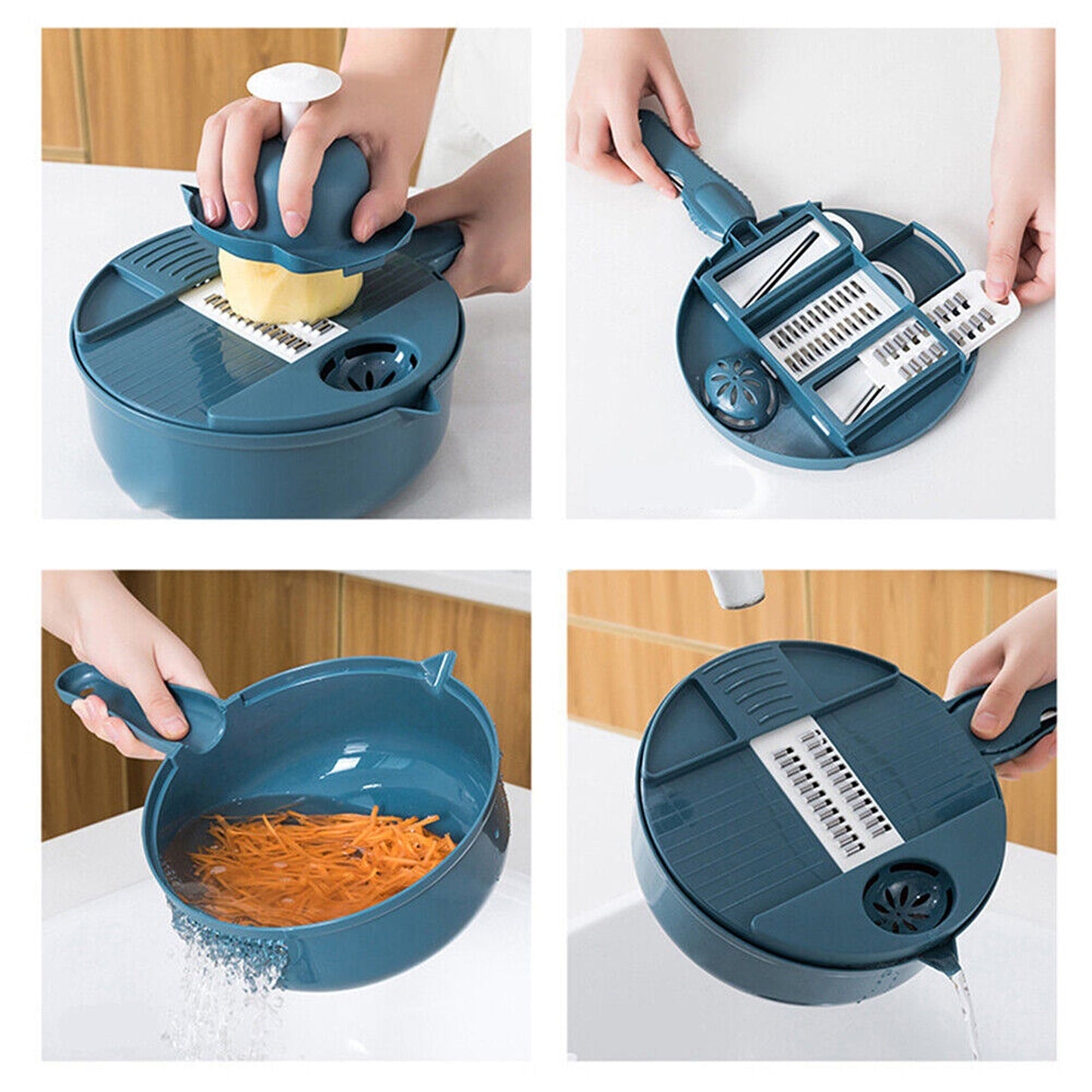 12 in 1 Multifunctional Vegetable Slicer and Chopper for Kitchen