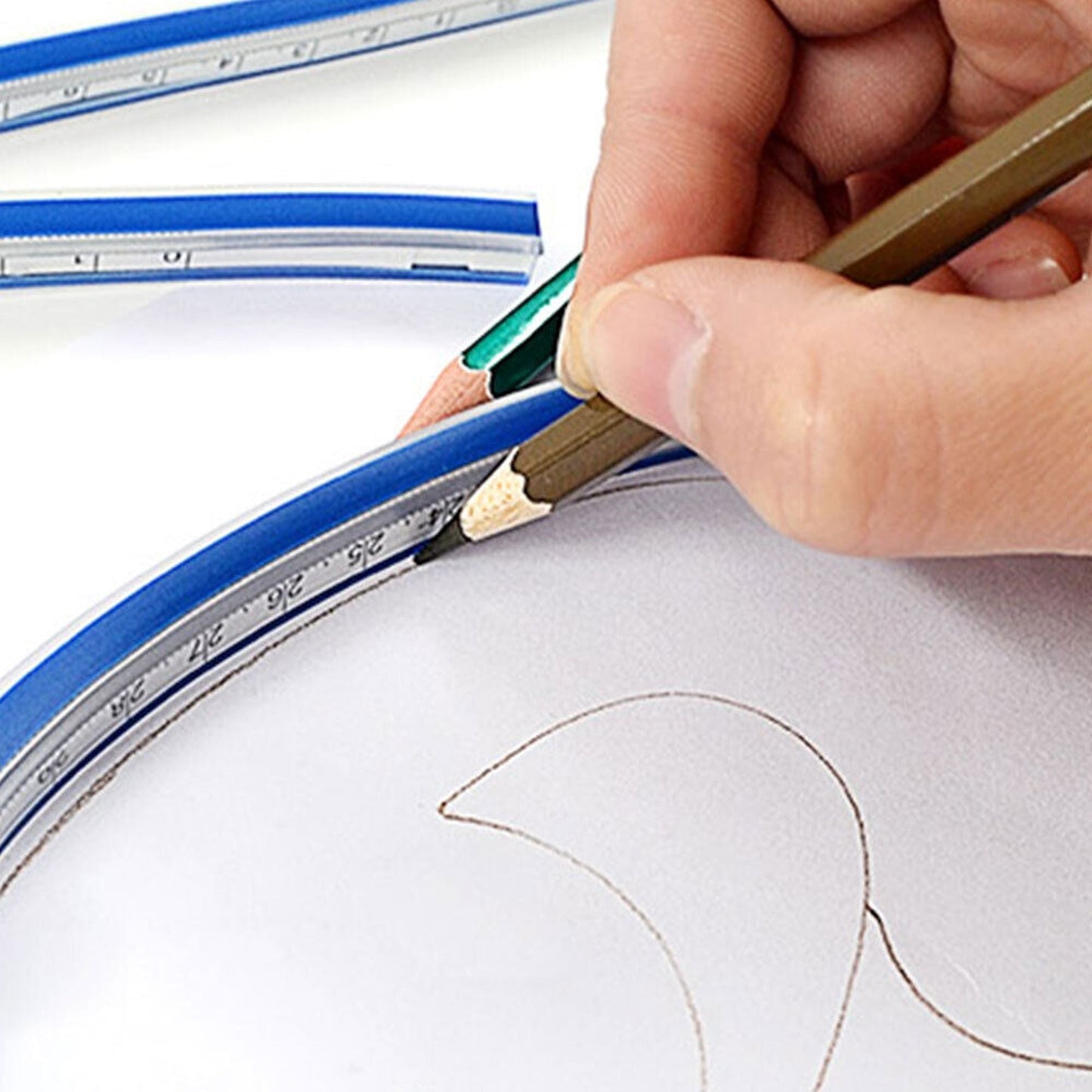 Flexible 60cm Plastic Curve Ruler for Drafting and Drawing