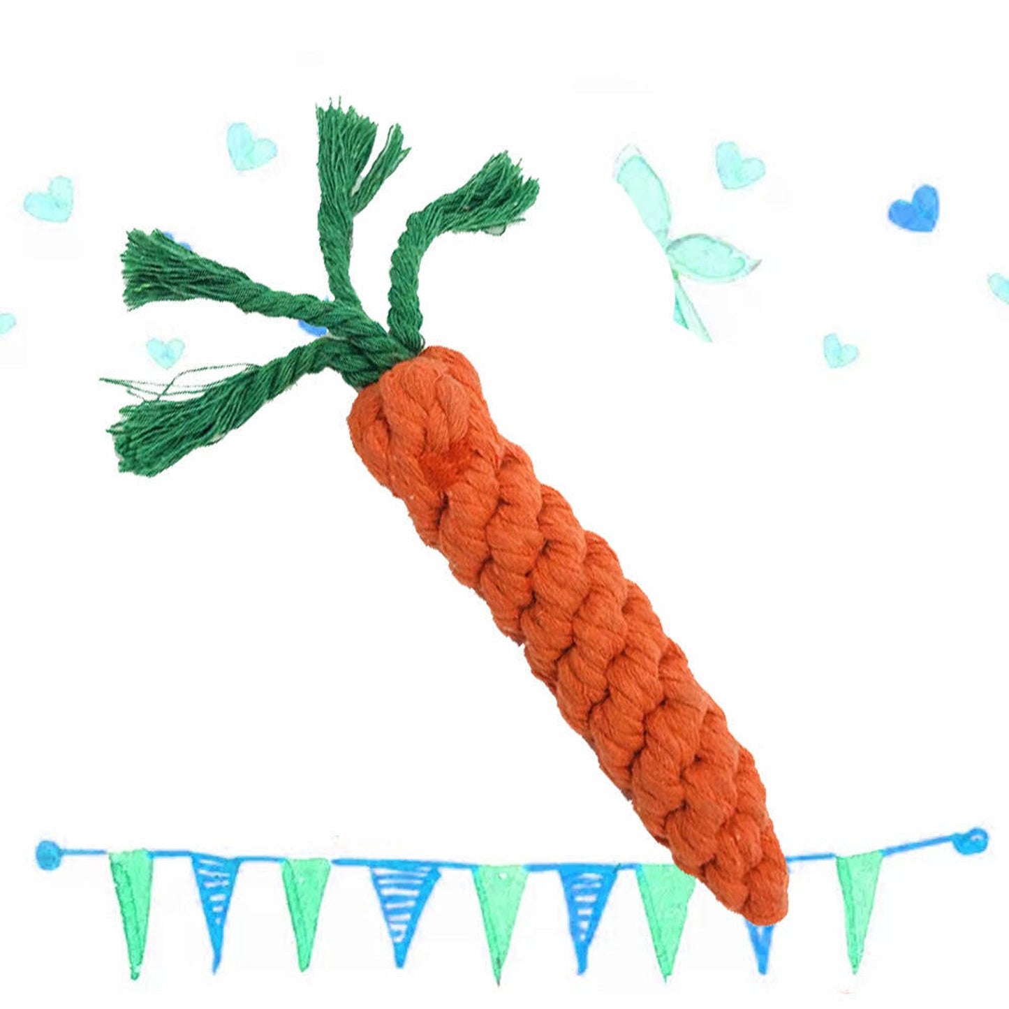 Durable Cotton Puppy Dog Rope Chew Toy Set for Clean Teeth Cat Toys