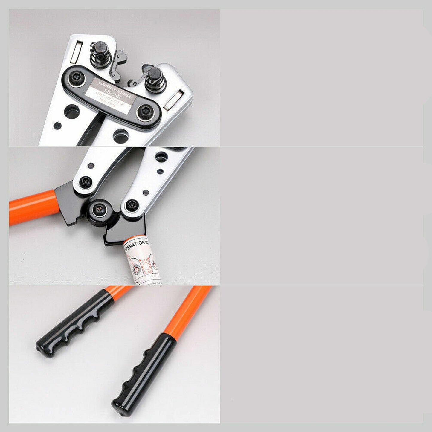 Heavy Duty Wire Cable Crimper Manual Crimping Hand Tool for Battery Lugs