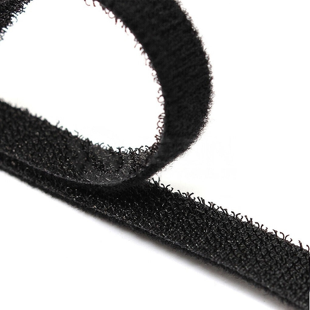 100pcs Nylon Reusable Cable Tie Hook and Loop Strap Cord Organizer