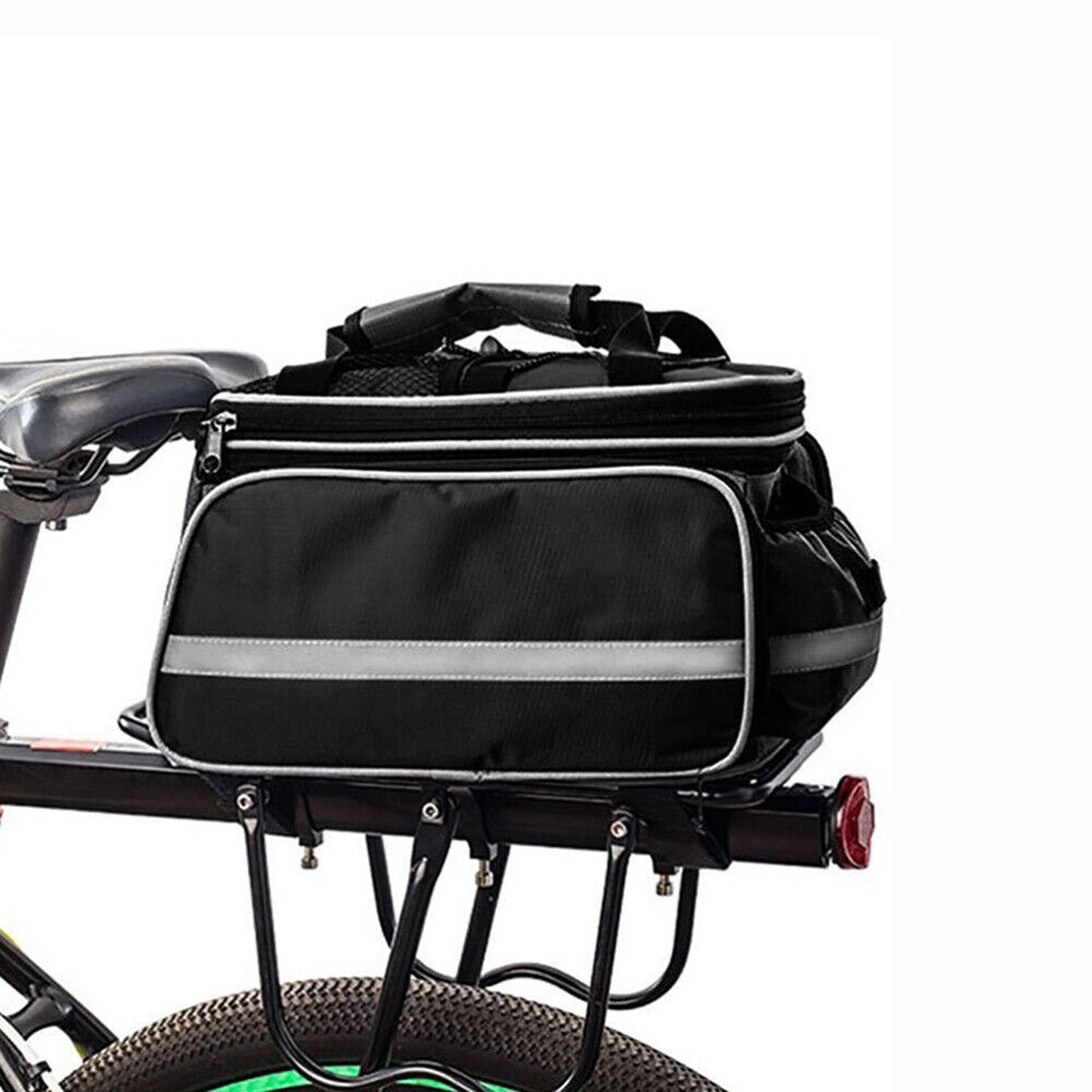 Black Rear Pannier Bike Storage Bag Waterproof Handbag
