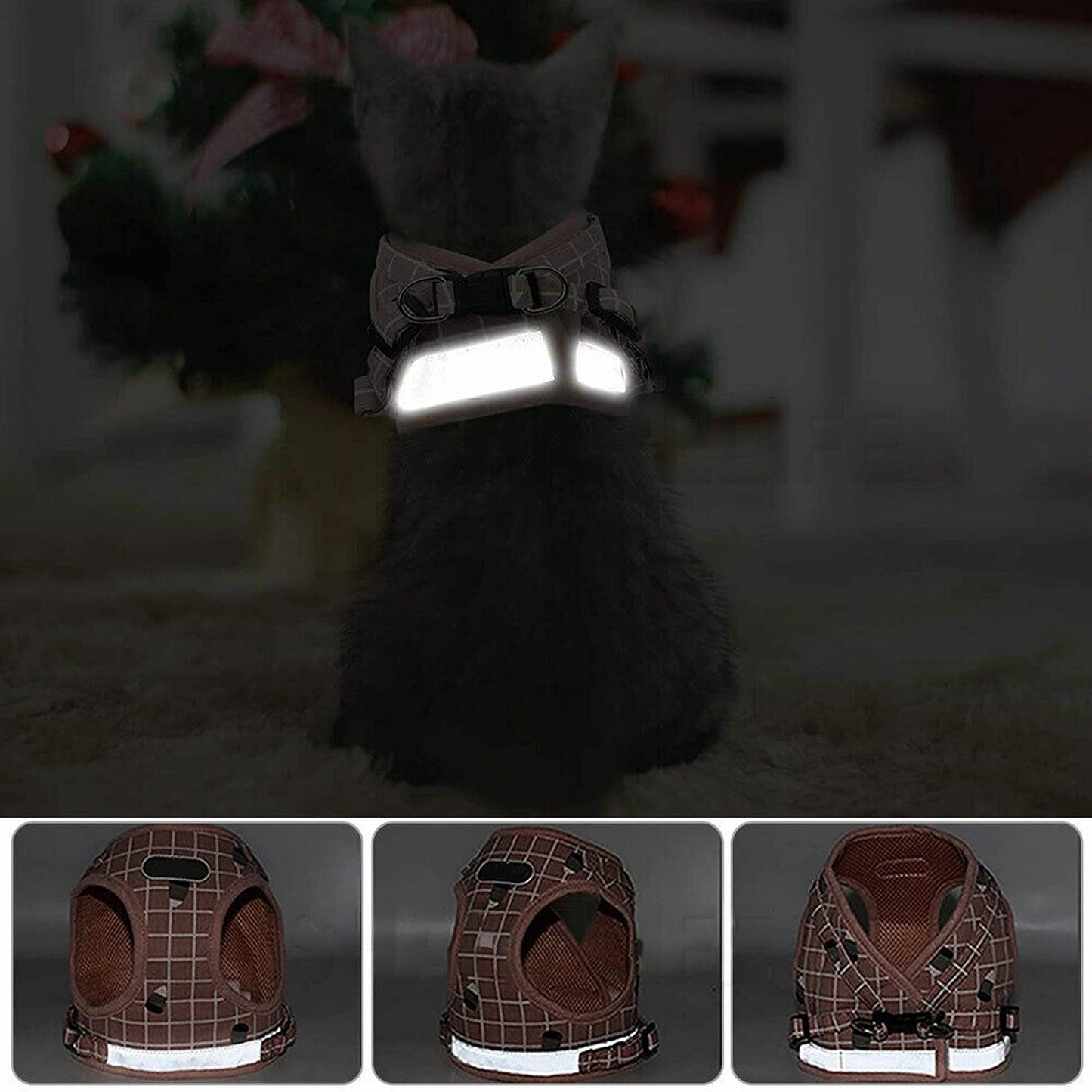 Pink Pet Vest with Adjustable Mesh Dog Cat Walking Harness