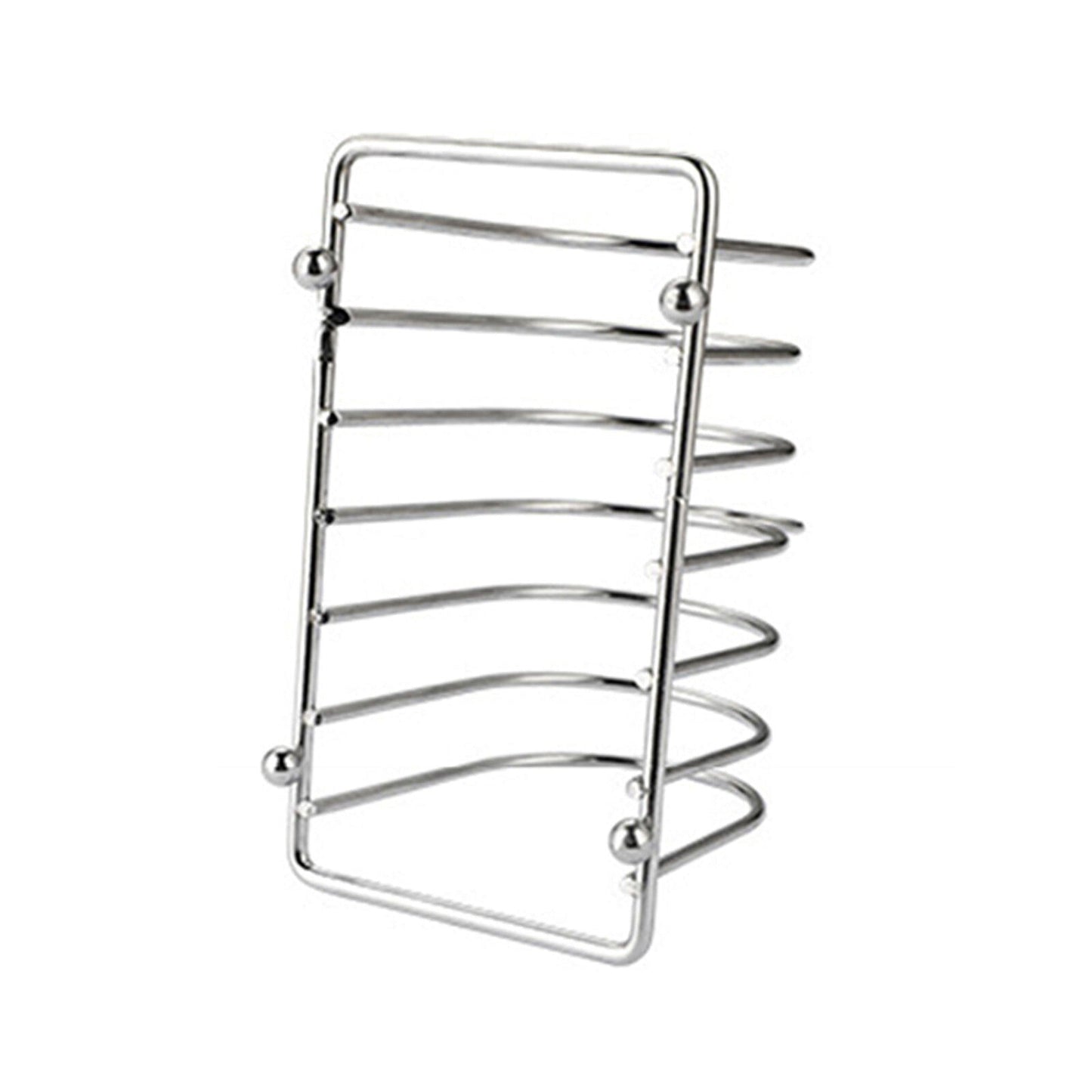 Stainless Steel Toast Bread Holder Metal Loaf Slices Rack 8 Slot