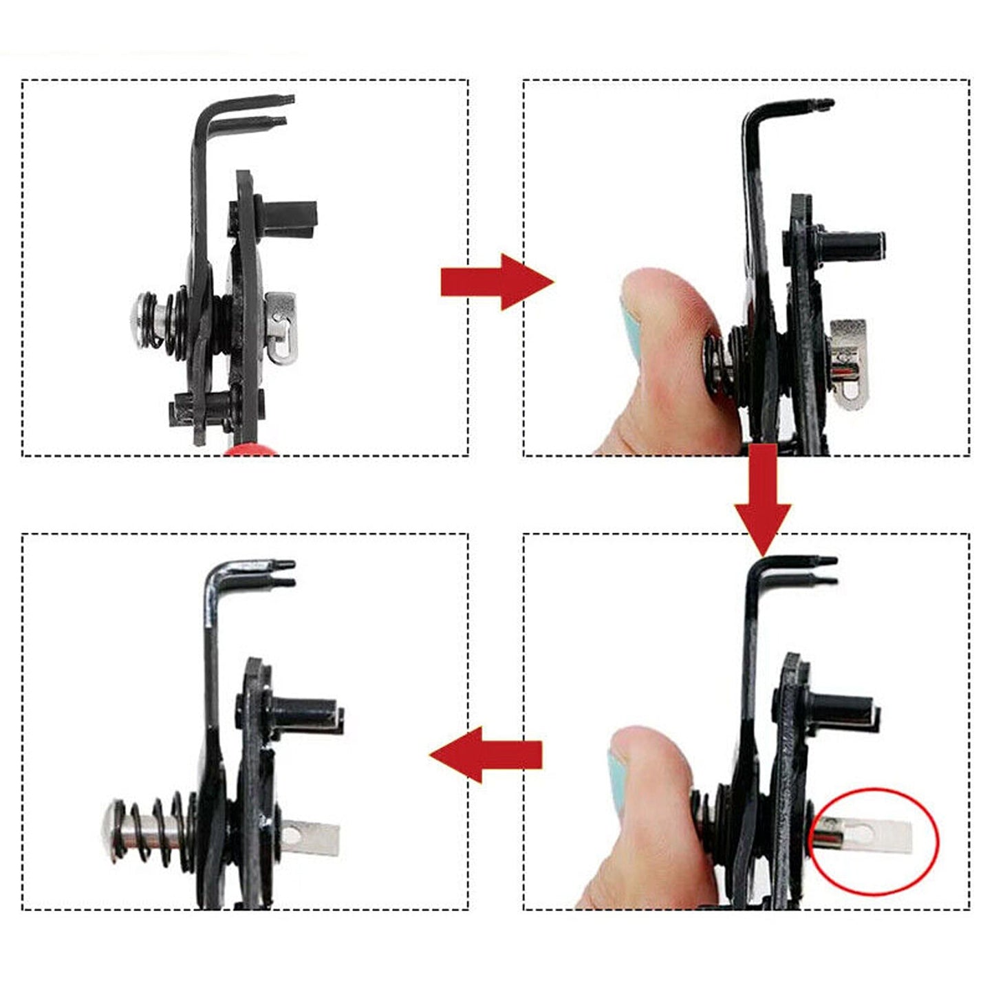 Versatile 4-in-1 Spring Release Circlip Pliers Set for Multiple Uses
