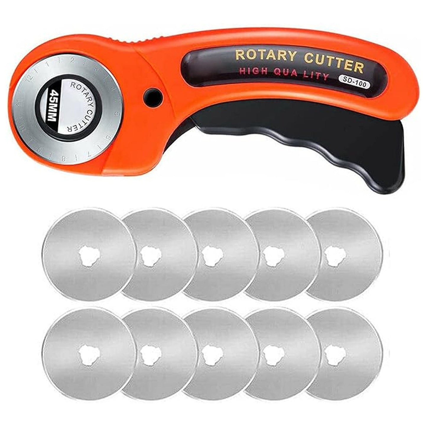 Quilting Fabric Cutting Roller Tool Professional Rotary Cutter with Blades