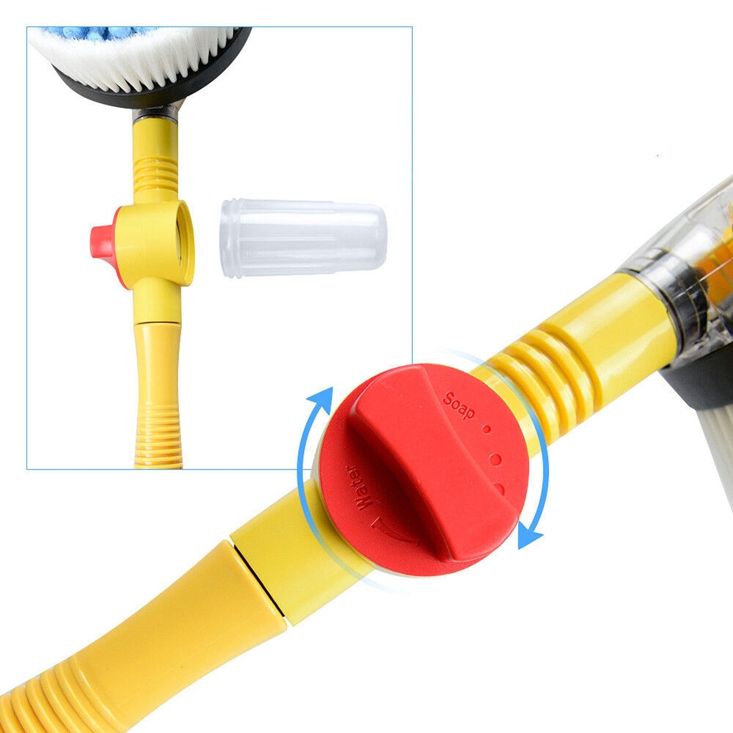 Truck and Car Washing Brush with Extendable Pole and Sponge Tool Kit