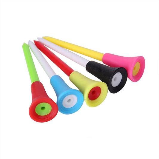 100pcs Durable Multi-Color Plastic Golf Tees