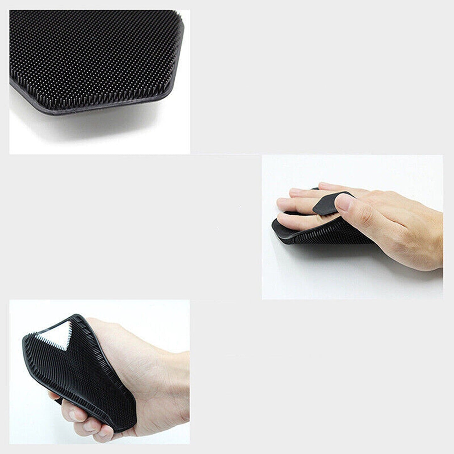 Exfoliating Silicone Shower Brush Mat Foot Back Body Scrubber