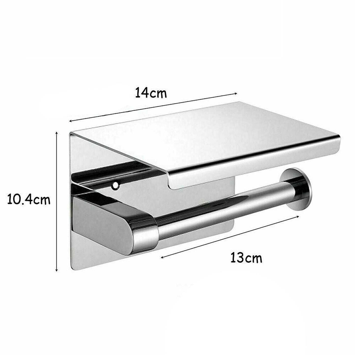 Toilet Paper Roll Holder Stainless Steel Tissue Bath Wall Storage Hooks