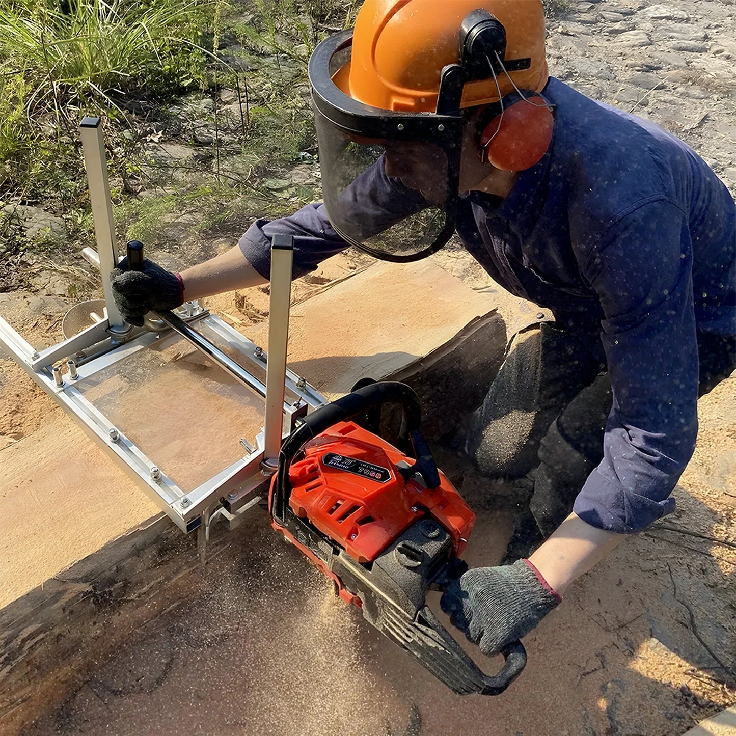 Chainsaw Mill Woodworking Tool for Carpentry Fits Various Bar Saws