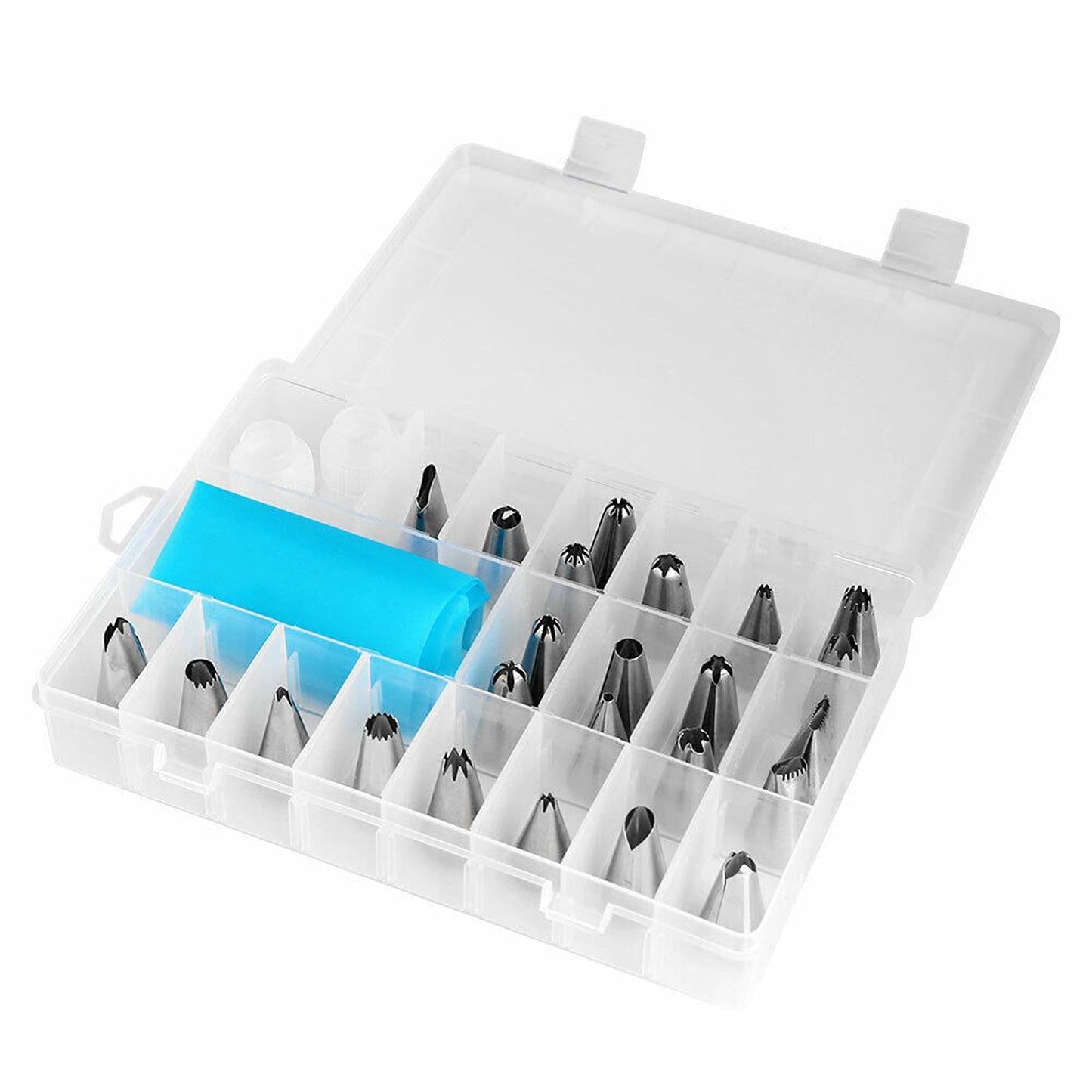 27pcs Cake Decorating Icing Piping Nozzles with Silicone Bag