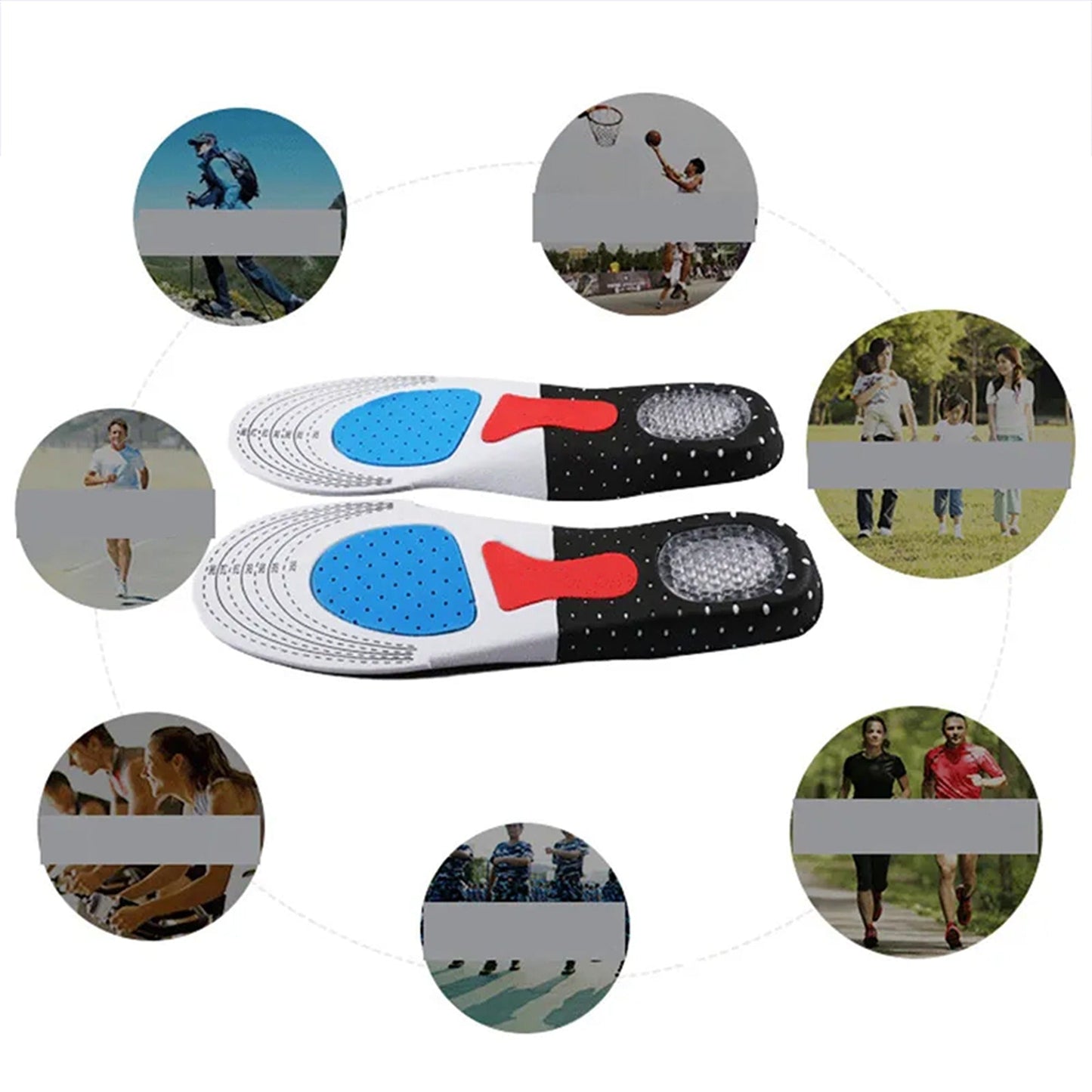 Arch Support Plantar Insoles Foot Insert Shoes Pads