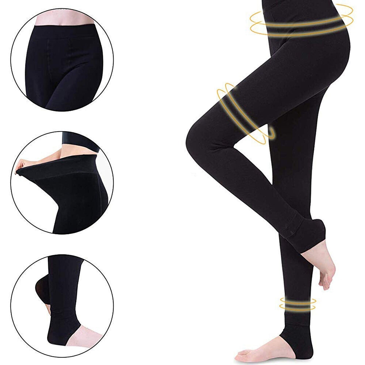 Stretch Fleece Fitness Pants for Women Winter Warm Leggings